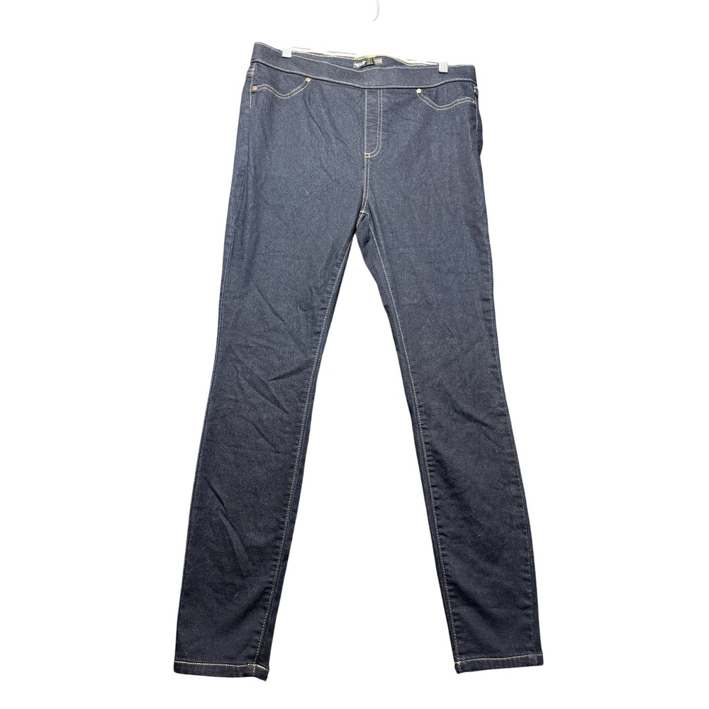 Simply Vera Vera Wang Denim Leggings Women Large Blue Pull-On Stretch